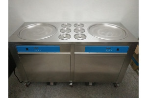 Ice Cream Roll Machine Double Pan (3 Compressor)