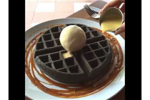 Belgian Waffle Premix Chocolate Charcoal 400g