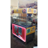 Ice Cream Roll Kiosk Double Pan (3 Compressor)
