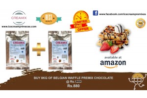 BELGIAN WAFFLE PREMIX CHOCOLATE 8 KG